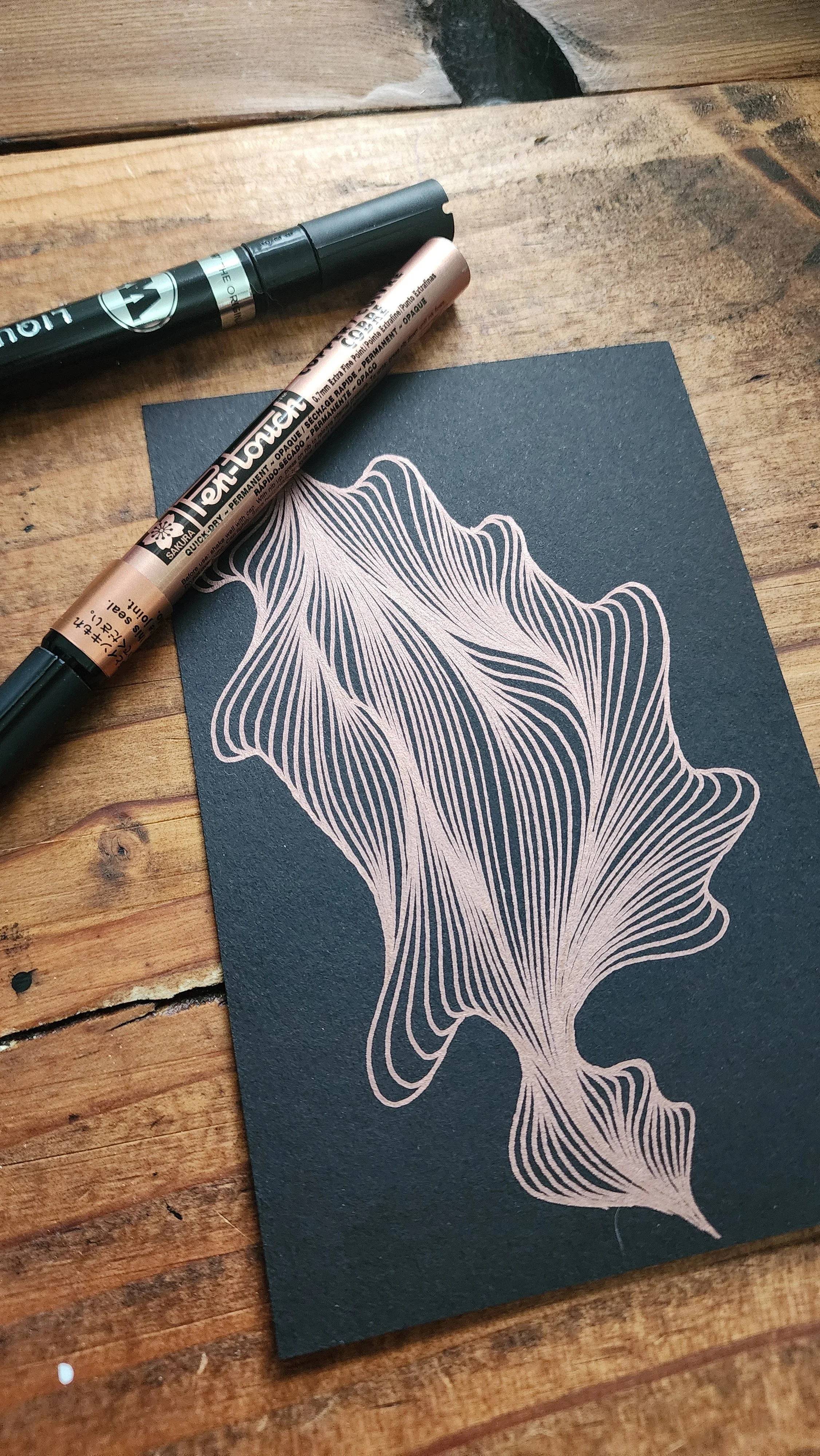 4" by 6" original drawing