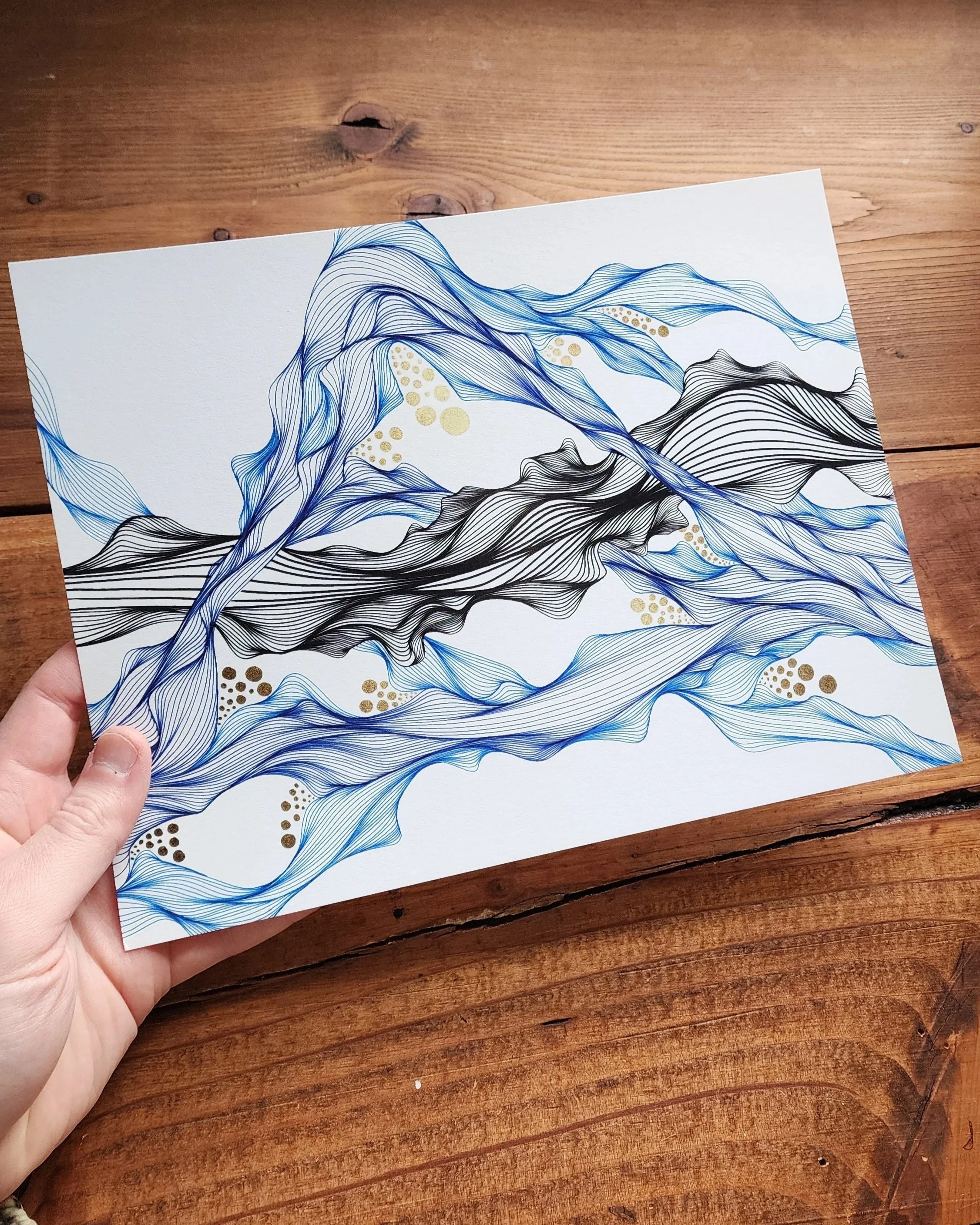 "Babbling Brook" signed print