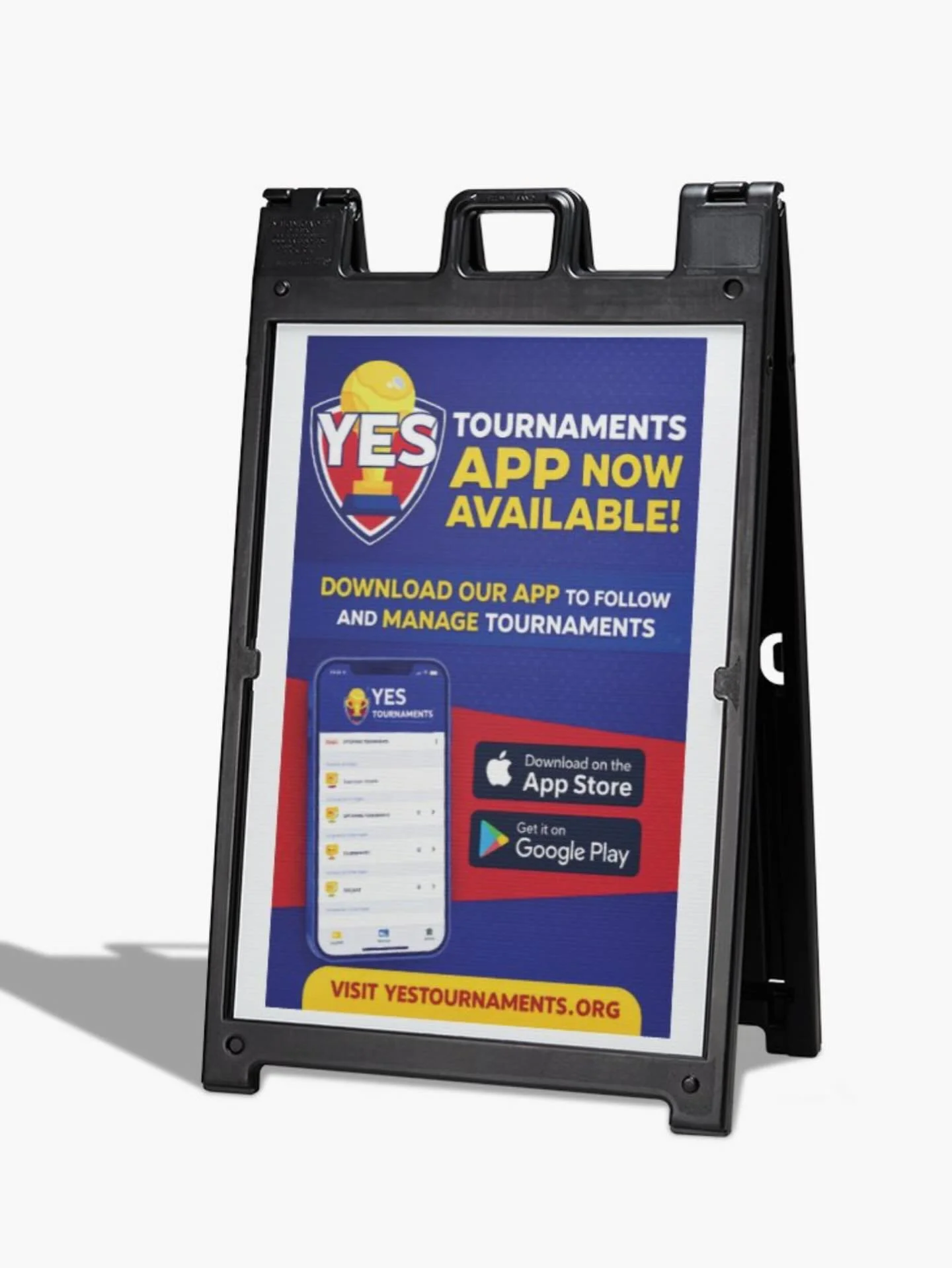 Download our app today yestournaments.org