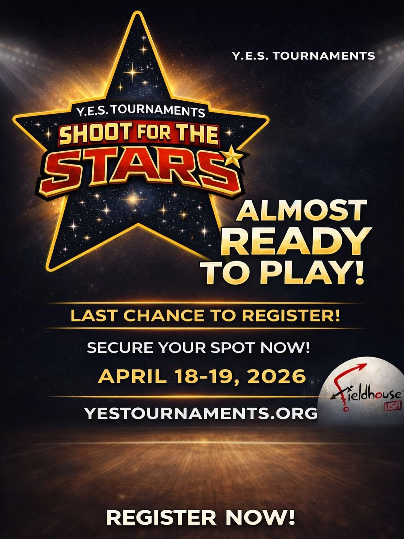 🚨 ALMOST READY TO PLAY! 🚨

We&rsquo;re gearing up for another big weekend at **Shoot for the Stars** and the competition is about to be 🔥

Spots are filling up QUICK &mdash; if you&rsquo;re planning to join us, now is the time to lock it in. Don&r