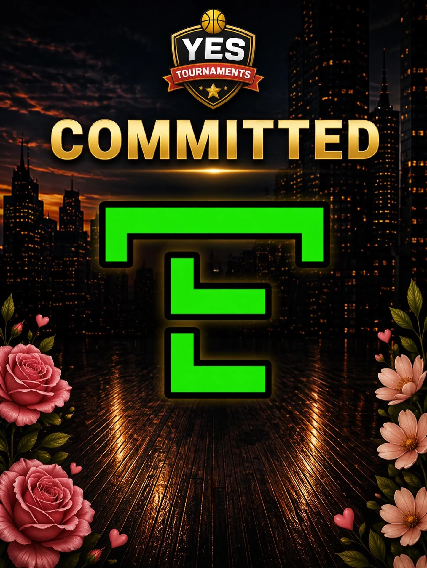 Officially COMMITTED.
See you May 9 💐🏀 #HoopsForMom