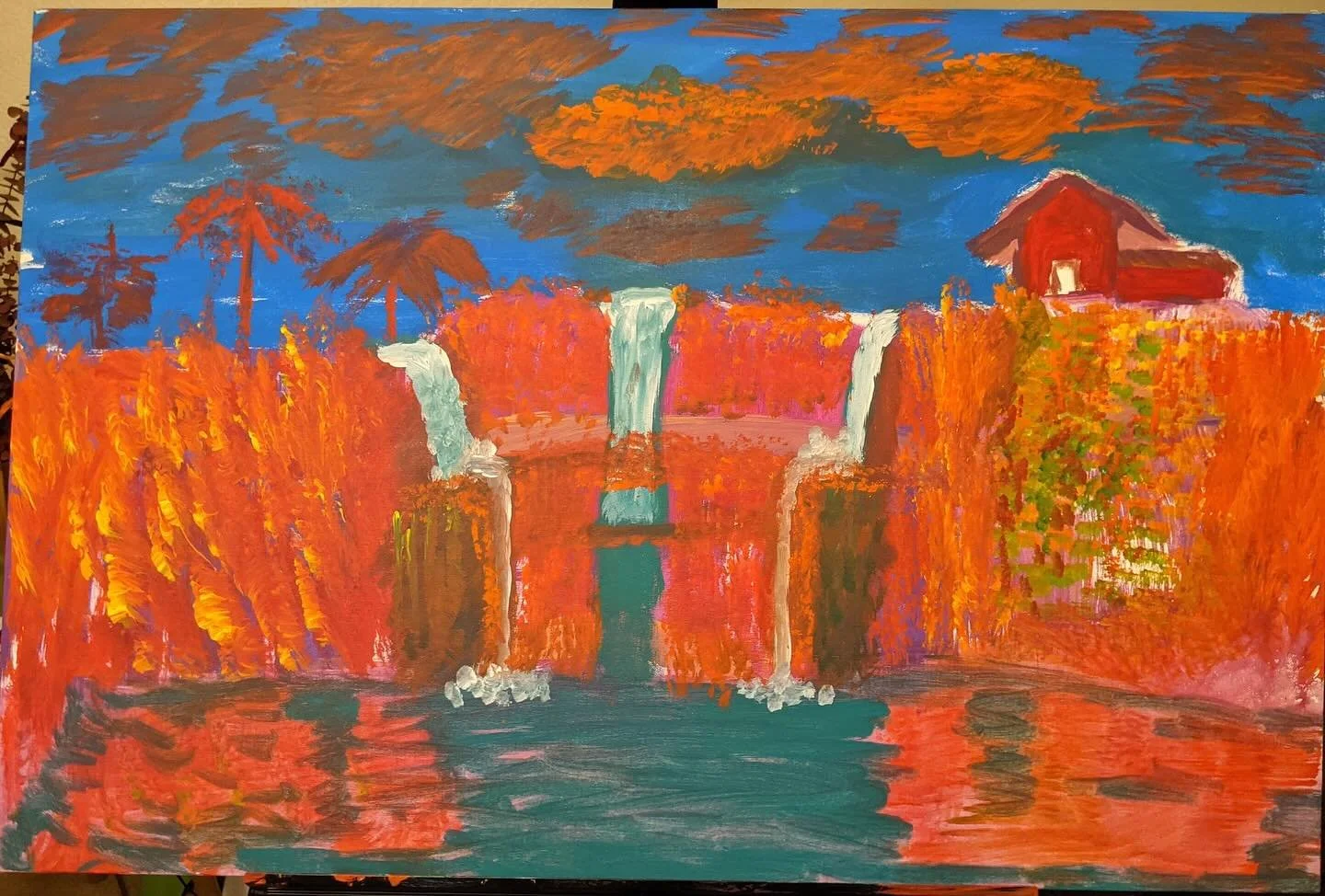 From initial draft to final piece / Este fue el proceso de este cuadro 

.
.
.
.
#miinspiraci&oacute;n #miinspiracion #artesurrealista #surrealartwork #pinturaacrilica #pinturaartistica #acrylicartwork #acrylicpaintingsoncanvas #acrylicpainter #paint