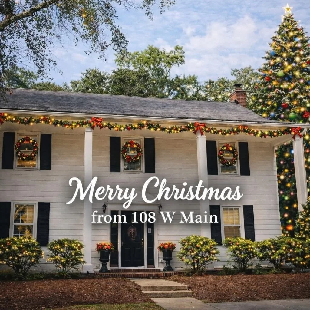 Merry Christmas from 108 W Main 🎄

Wishing you joy, peace, and so much love this holiday season. We&rsquo;re so grateful for every wedding, celebration, and beautiful moment shared here this year.

To our couples, families, and friends who trusted u