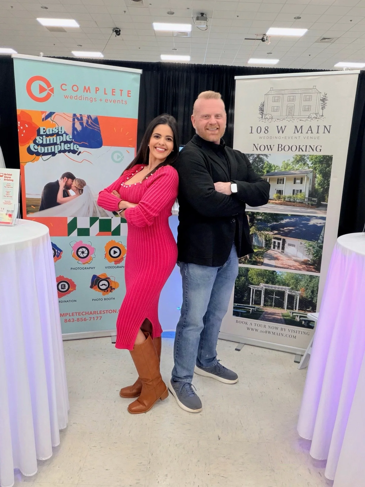 We&rsquo;re at The Charleston Bridal Show today.
Join us from 12 to 4 pm at Shriners Auditorium.

Whether you&rsquo;re still searching for the perfect venue or already booked and need trusted wedding professionals, we&rsquo;re here to help.
108 W Mai