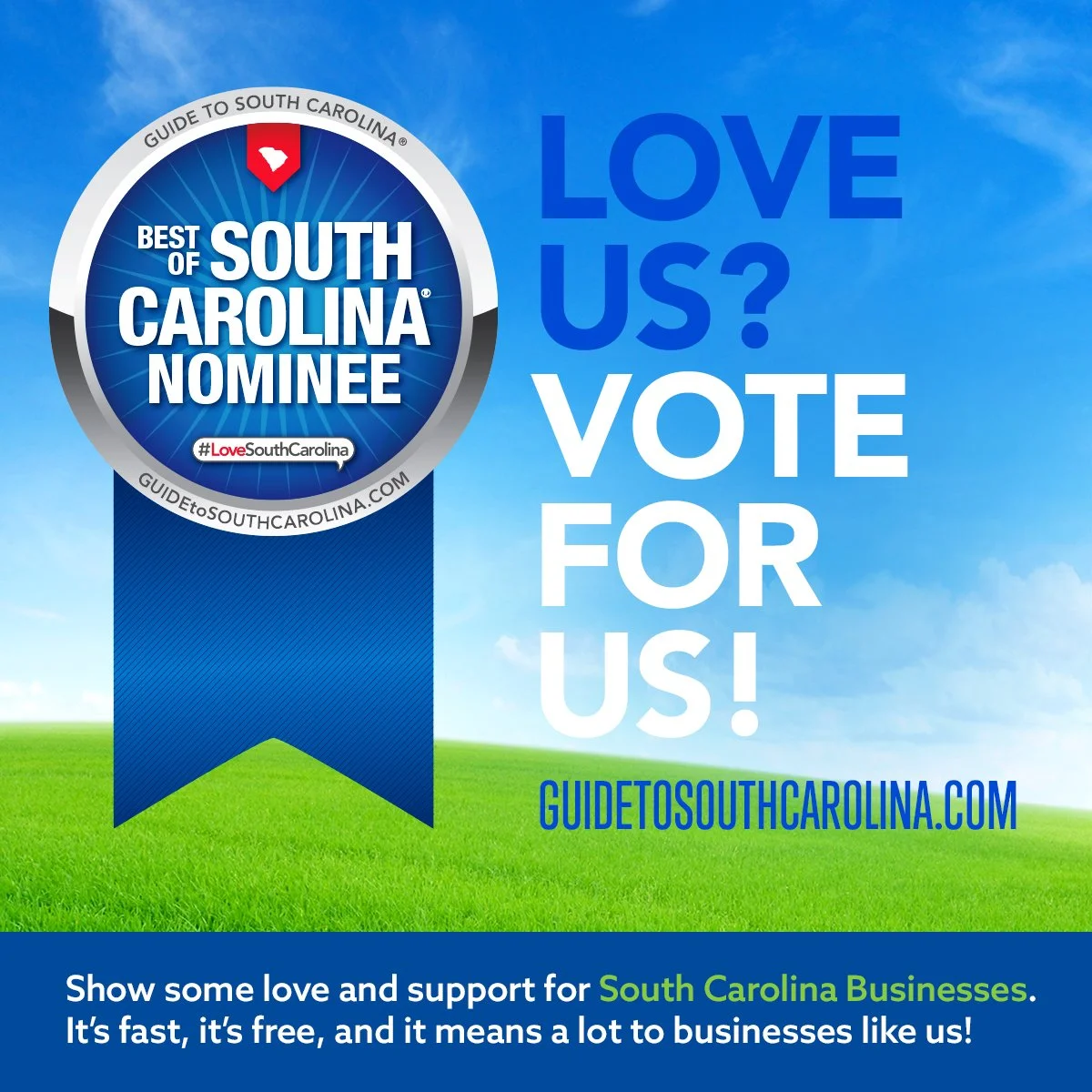 We are proud to announce that 108 W Main Wedding + Event Venue has been nominated for Best of South Carolina! Help us win by voting at https://guidetosouthcarolina.com/moncks-corner/venue-events/108-w-main-wedding-event-venue #BestOfSouthCarolina