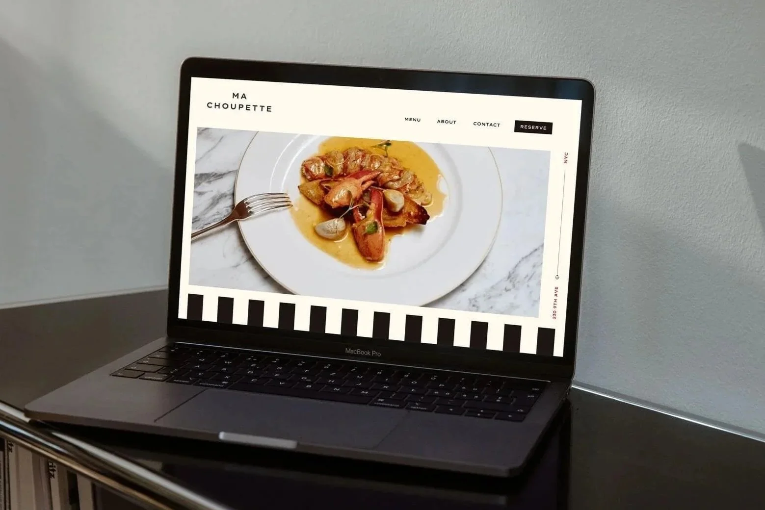 Hospitality | Ma Choupette web design concept
