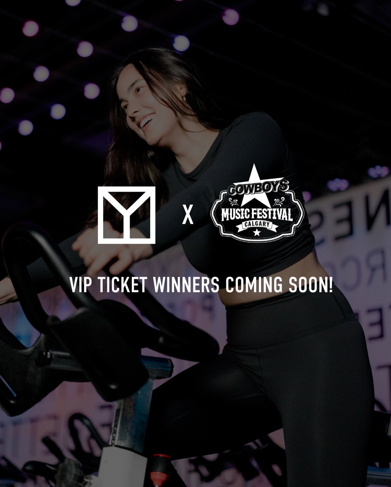 Sign up for all the @cowboysmusicfestival themed classes to win VIP tickets! 🤠⁠
⁠
‼️ Must sign up for all CMF themed classes up to July 3rd, by 𝗧𝗵𝘂𝗿𝘀𝗱𝗮𝘆, 𝗝𝘂𝗻𝗲 𝟮𝟲𝘁𝗵 (𝗘𝗢𝗗) to lock in your entry to win x2 VIP tickets to each headlini