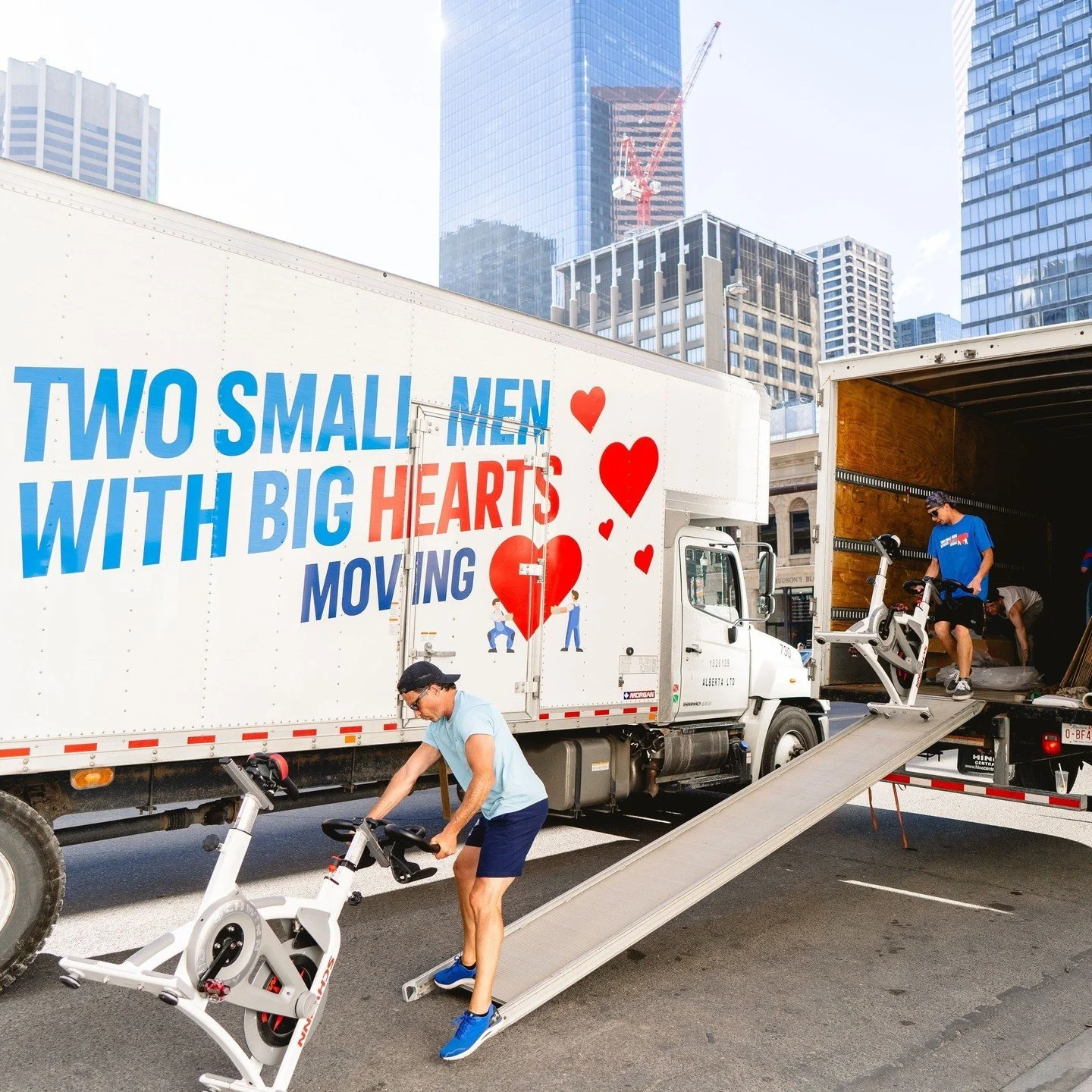 Who do we call when we need to move our bikes? 🚲 @twosmallmencanada⁠
⁠
Shoutout to Two Small Men With Big Hearts Moving for being our forever trusted partner.⁠
⁠
They will be with us at the CIBC Run for the Cure tomorrow, so check them out and give 