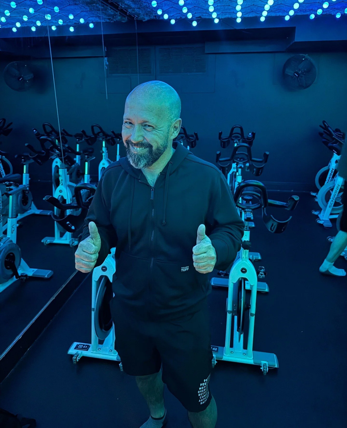 Meet our January Bikergang Feature: Ian S🧡💫⁠
⁠
"Ian shows up no matter what and is ready to work hard with a smile! He's been part of the Bikergang for a couple of years now and has completed over 300 classes. We are so proud of him!"⁠
⁠
