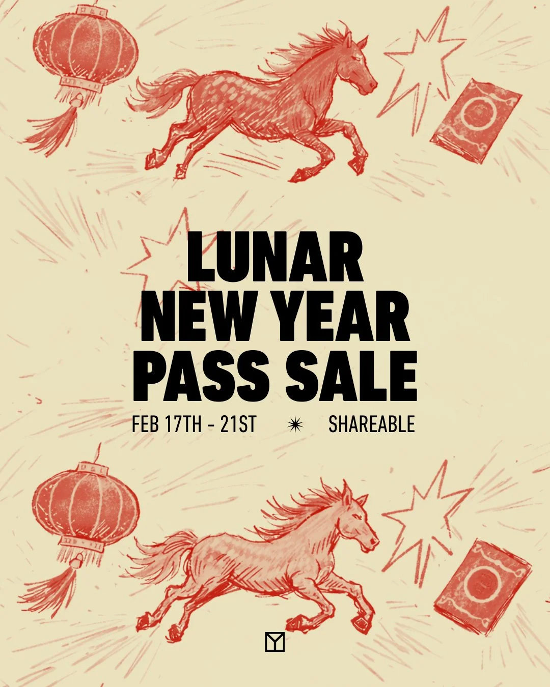 Spinning into the Year of the Horse with more spin passes 🧧🐎 #LunarNewYear⁠
⁠
✨ Get 5 credits for the price of 3 -- $96 ($19.20/pass)⁠
✨ Shareable⁠
✨ 12-Month expiration⁠
✨ Cannot be combined with any other discounts⁠
⁠
What Zodiac are you? 👇