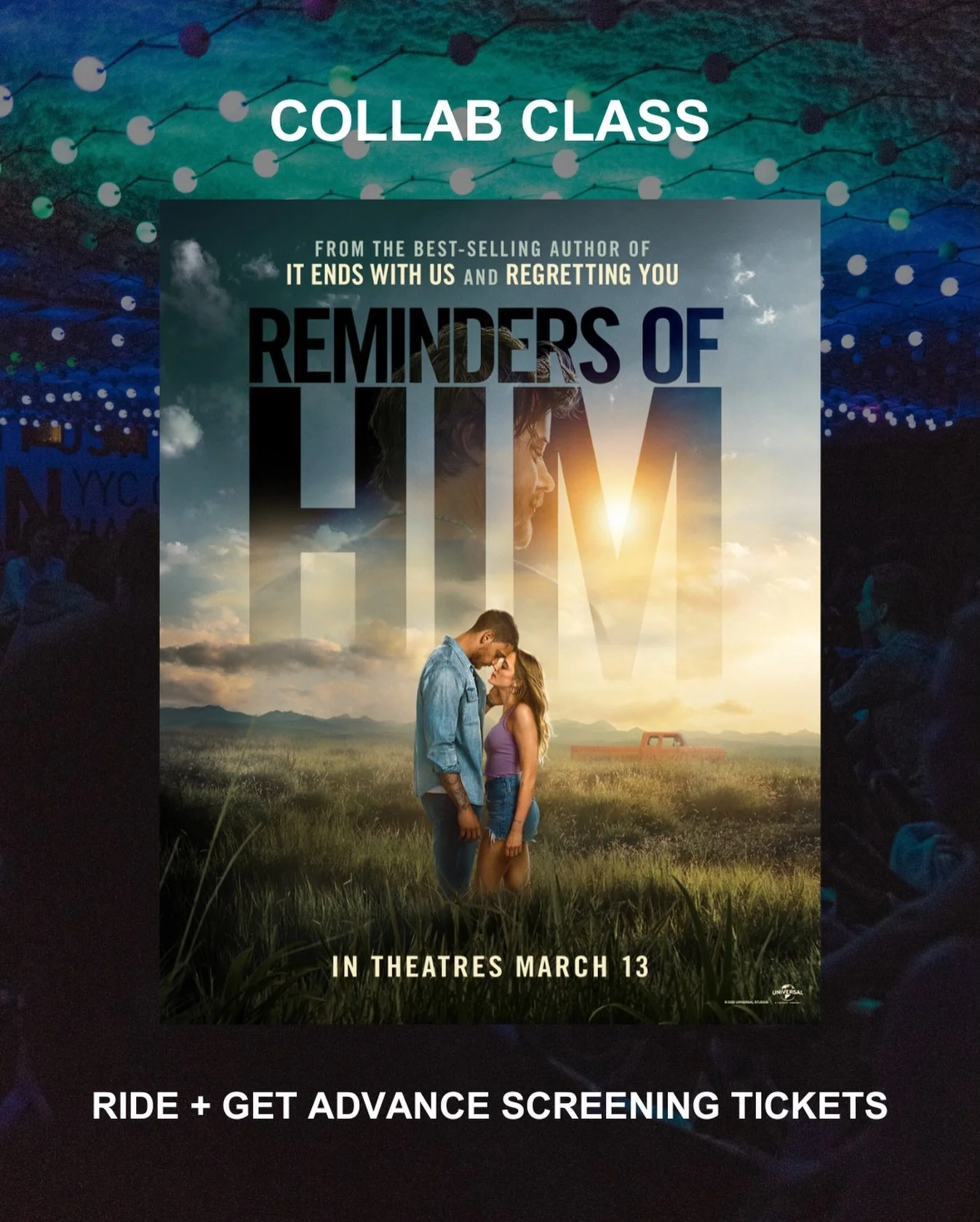 CLASS COLLAB: 💛 SPECIAL SCREENING OFFER 💛⁠
⁠
You can&rsquo;t rewrite the past, but you can start again. We&rsquo;re partnering with @UniversalPicturesCanada to celebrate International Women&rsquo;s Day with a special themed ride, and everyone who s