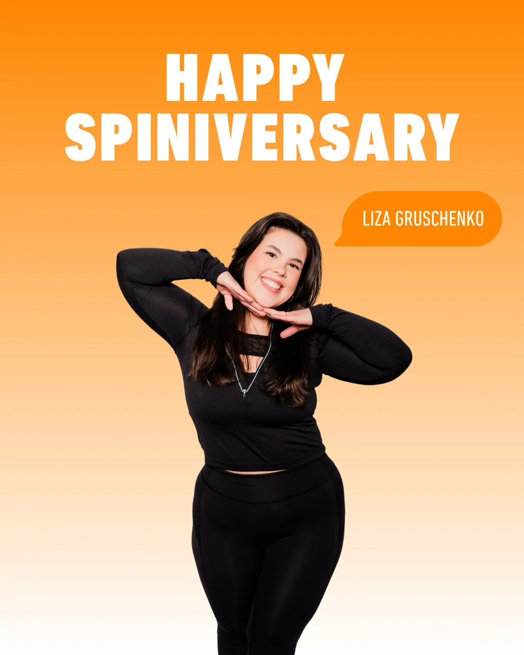 🎉🚲 𝟏 𝐘𝐄𝐀𝐑 𝐒𝐏𝐈𝐍𝐈𝐕𝐄𝐑𝐒𝐀𝐑𝐘: Liza Gruschenko 🚲🎉 @liza_gruschenko⁠
⁠
Ride in her classes every:⁠
🧡 Monday 12:00PM @ University District⁠
🧡 Friday 4:30PM @ University District⁠
⁠
Let's all give some love in the comments below ⬇️