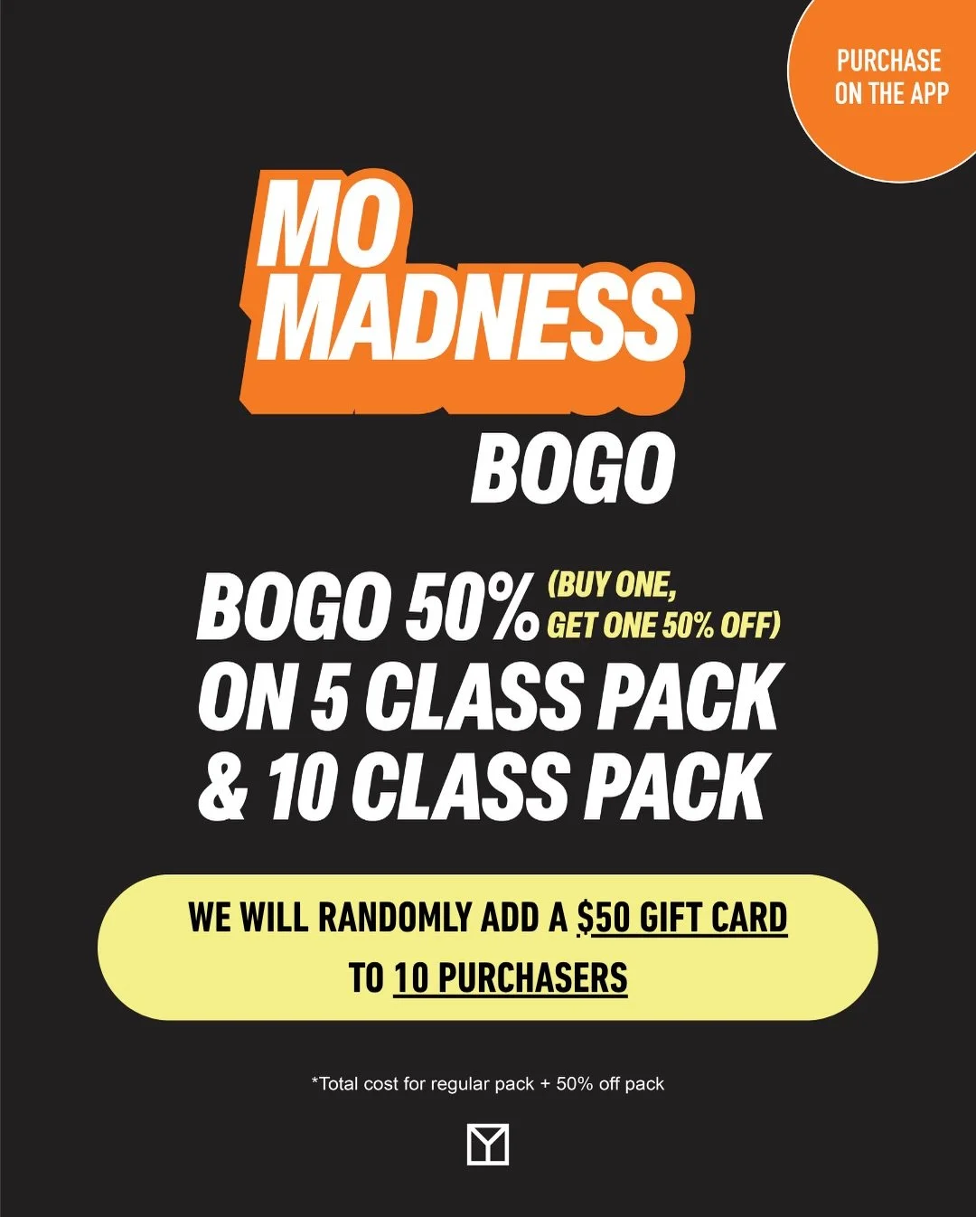 Need passes to complete the MO Madness Challenge? 🚲 We got you! Plus, if you purchase the pass, we will gift 10 random people a $50 Gift Card from us!⁠
⁠
MO MADNESS BOGO (Sale from March 27 - 31)⁠
⁠
🚲 𝗠𝗢 𝗠𝗮𝗱𝗻𝗲𝘀𝘀 𝗕𝗢𝗚𝗢 - 𝟱 𝗖𝗹𝗮𝘀𝘀 𝗣