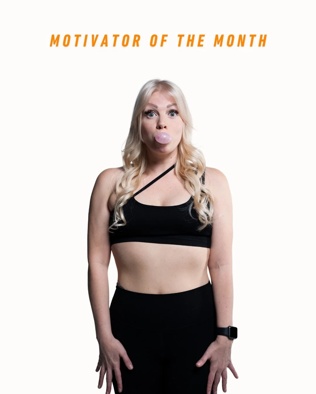 🧡 Motivator of the Month 🧡 @kayleytiana Comment down below on why you LOVE Kayley as a Motivator and friend ⬇️⁠
⁠
&ldquo;Kayley brings a presence to the podium that is truly unmatched. Her classes are consistently described as high-energy, upliftin