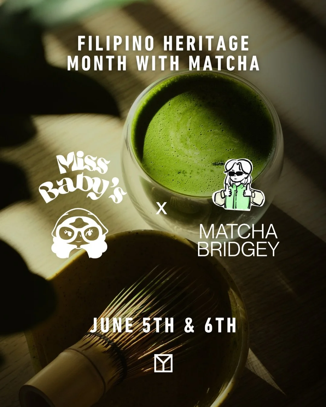 Let&rsquo;s celebrate Filipino Month w/ Matcha 🇵🇭🍵 @missbabyscafe + @matchabridgey⁠
⁠
𝗝𝘂𝗻𝗲 𝟱𝘁𝗵 - 𝟴𝗔𝗠 + 𝟵:𝟯𝟬𝗔𝗠 𝗖𝗹𝗮𝘀𝘀𝗲𝘀 (𝗨𝗻𝗶𝘃𝗲𝗿𝘀𝗶𝘁𝘆 𝗗𝗶𝘀𝘁𝗿𝗶𝗰𝘁)⁠
✨ Miss Baby will be serving Strawberry, Mango and Regular Matcha p
