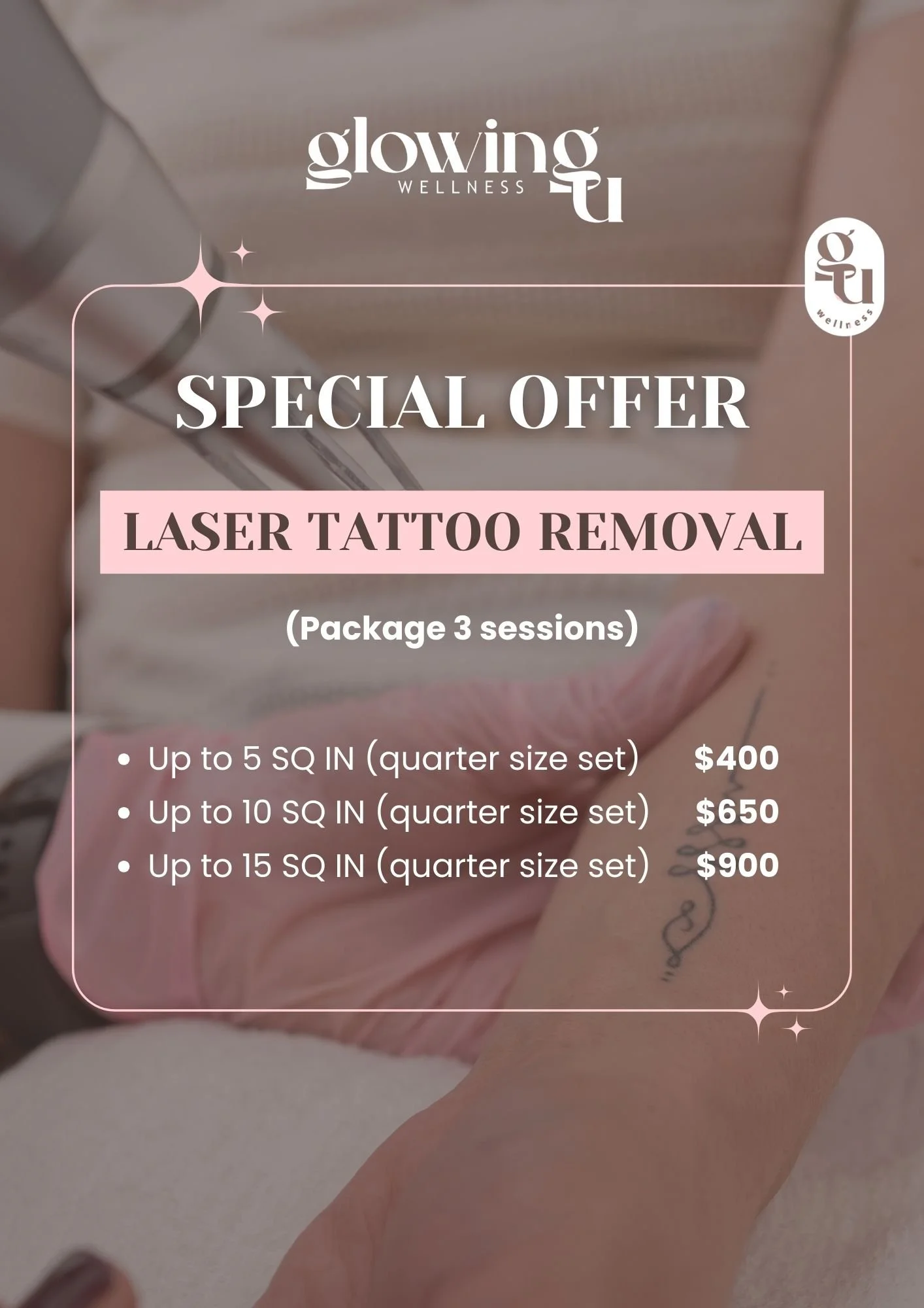 Special Offer: Laser Tattoo Removal Package