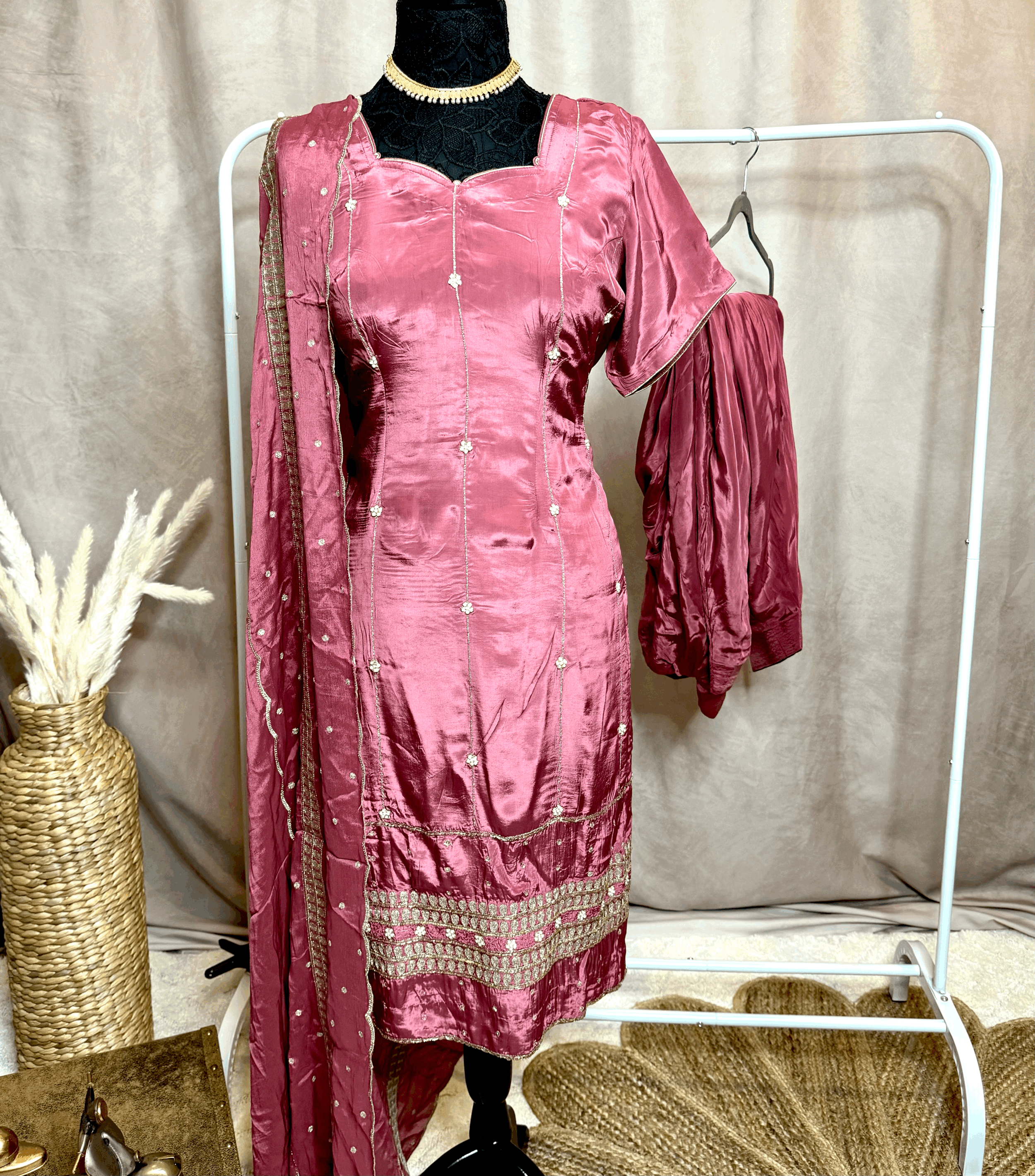 Dark Pink Suit