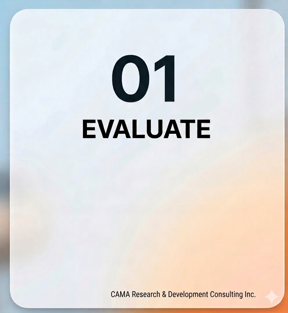 An image showing stage 1 Evaluate of the ETS Method
