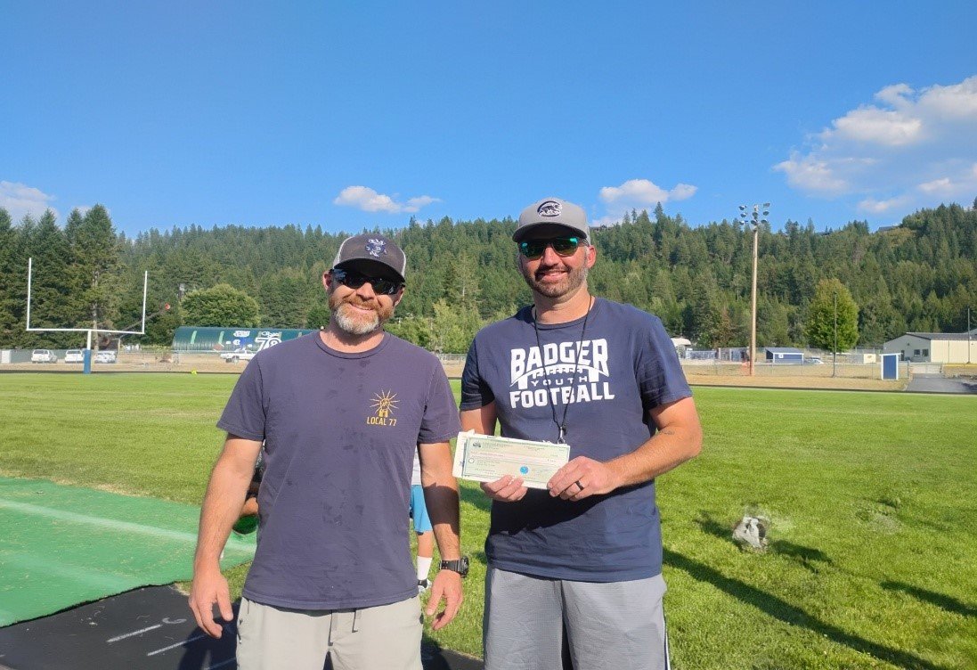 IBEW Local 77 Powers Up Local Youth Sports with Donation to Boundary County Little League