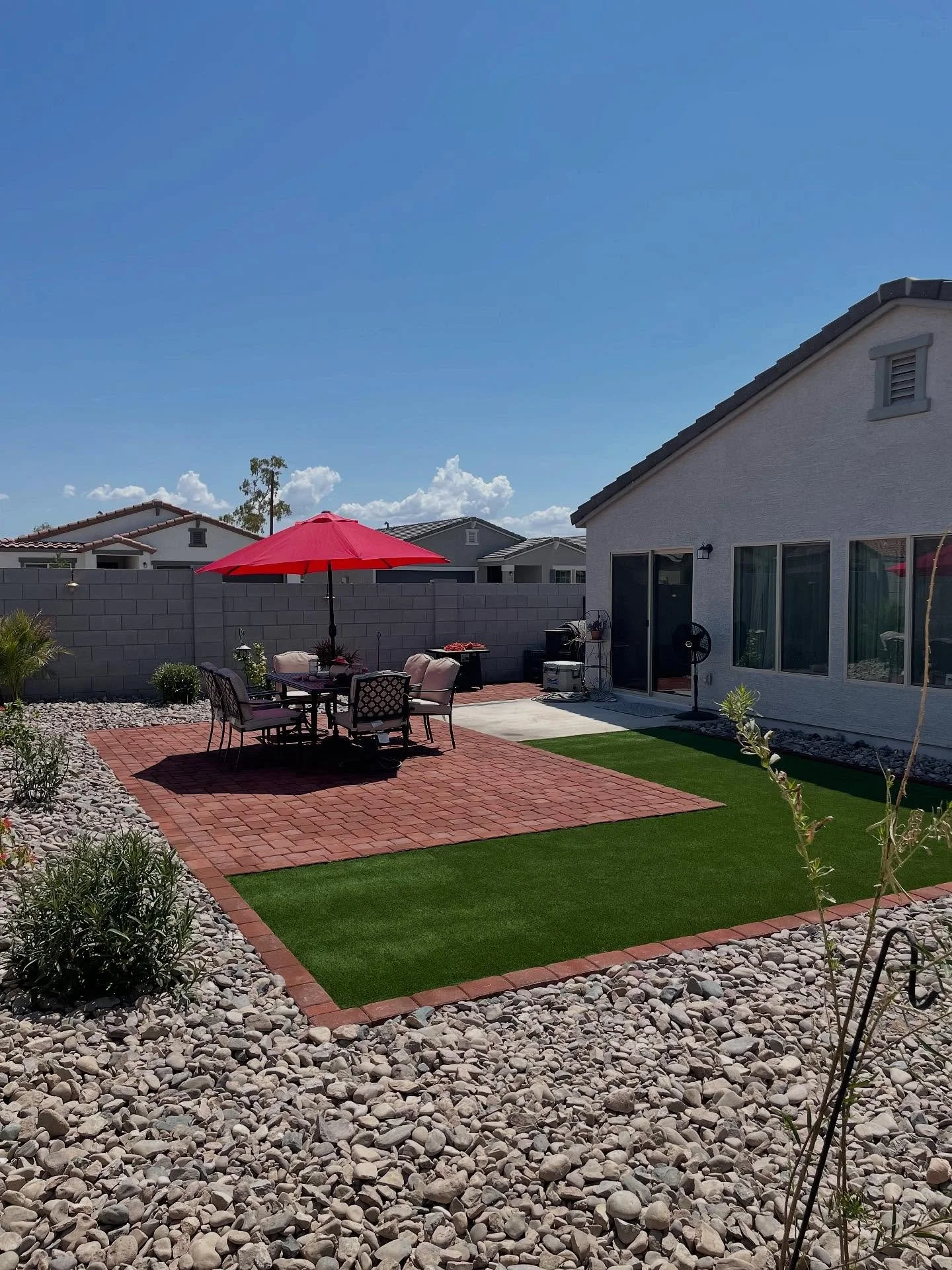 We&rsquo;ve been keeping pretty busy lately 🙏🏽🌿 &mdash; here are a few of the projects we&rsquo;ve knocked out over the last month and a half! From turf installs to paver patios to fresh rock work, it&rsquo;s been non-stop but we&rsquo;re loving t