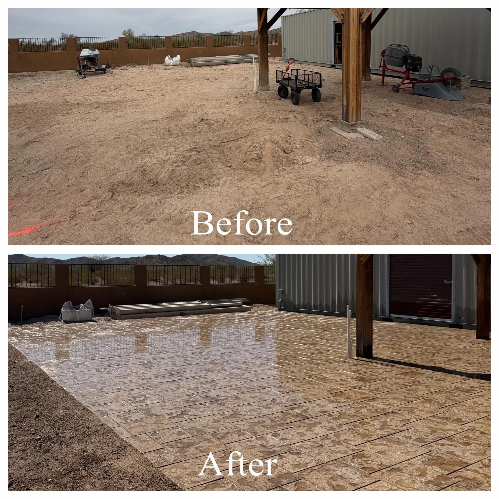 Giving old materials a new life 🔥

These premium pavers were originally part of the client&rsquo;s old pool patio, but instead of letting them go to waste, we repurposed them into a brand new backyard patio space in front of the pergola and shed are