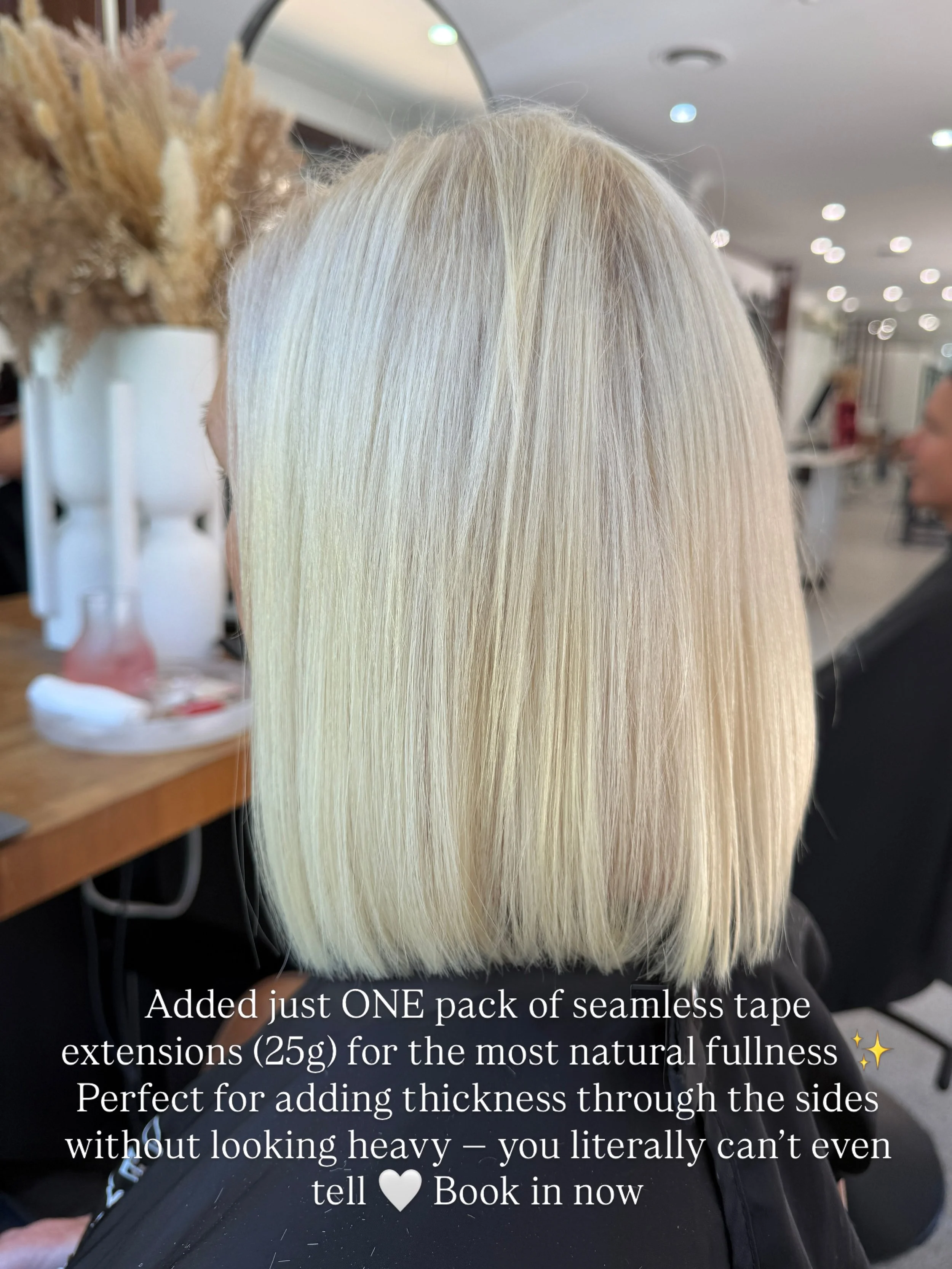 Added just ONE pack of seamless tape extensions (25g) for the most natural fullness ✨
Perfect for adding thickness through the sides without looking heavy  you literally can&rsquo;t even tell 🤍 Book in now 0410758895