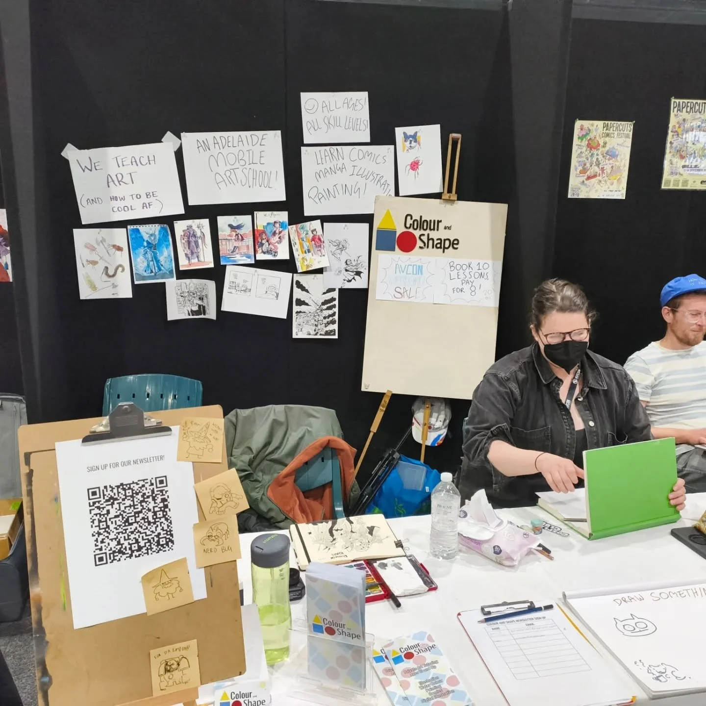 Our little DIY Avcon stall! Come say hi - #325 in Jubilee Pavillion #avcon @teamavcon