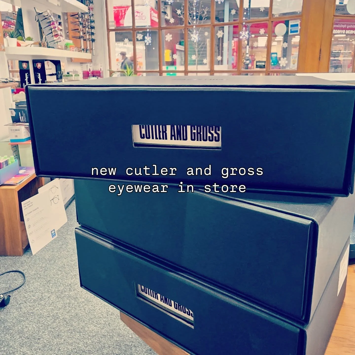 got a loved one that needs to up their #eyewear game this #christmas ?

latest pieces from @cutlerandgross eyewear instore, to add to our collection of over 30 models from our favourite English eyewear brand.

we're open for styling and eyetest appoi