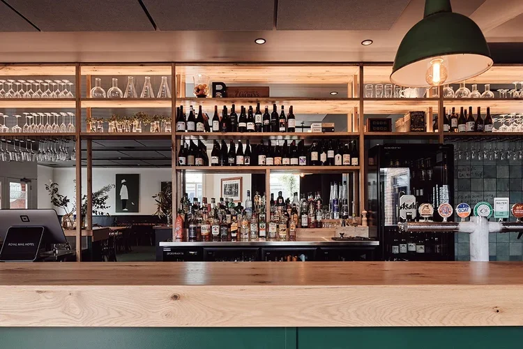 Rustic White Oak Bar