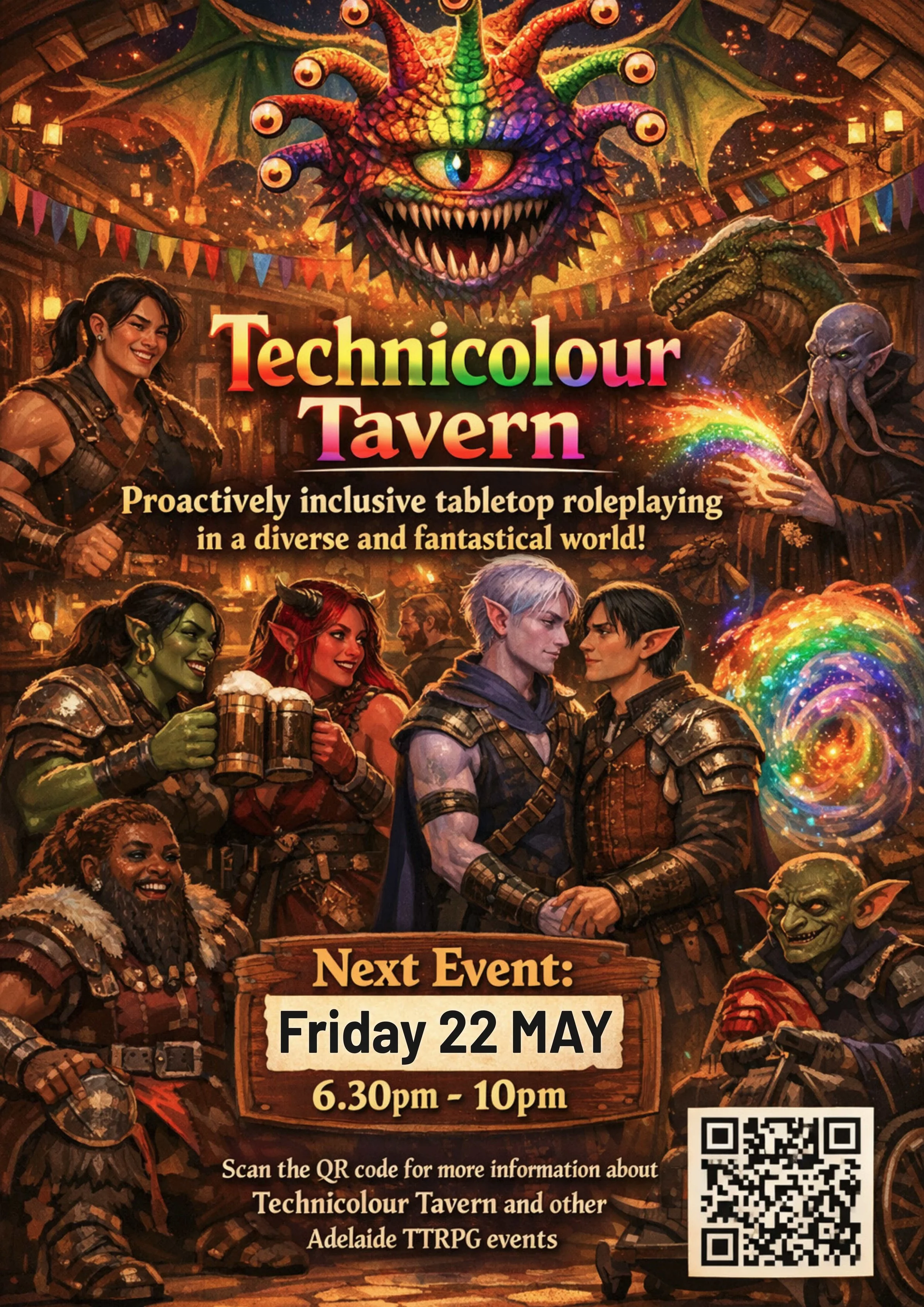 Technicolour Tavern - Inclusive D&D