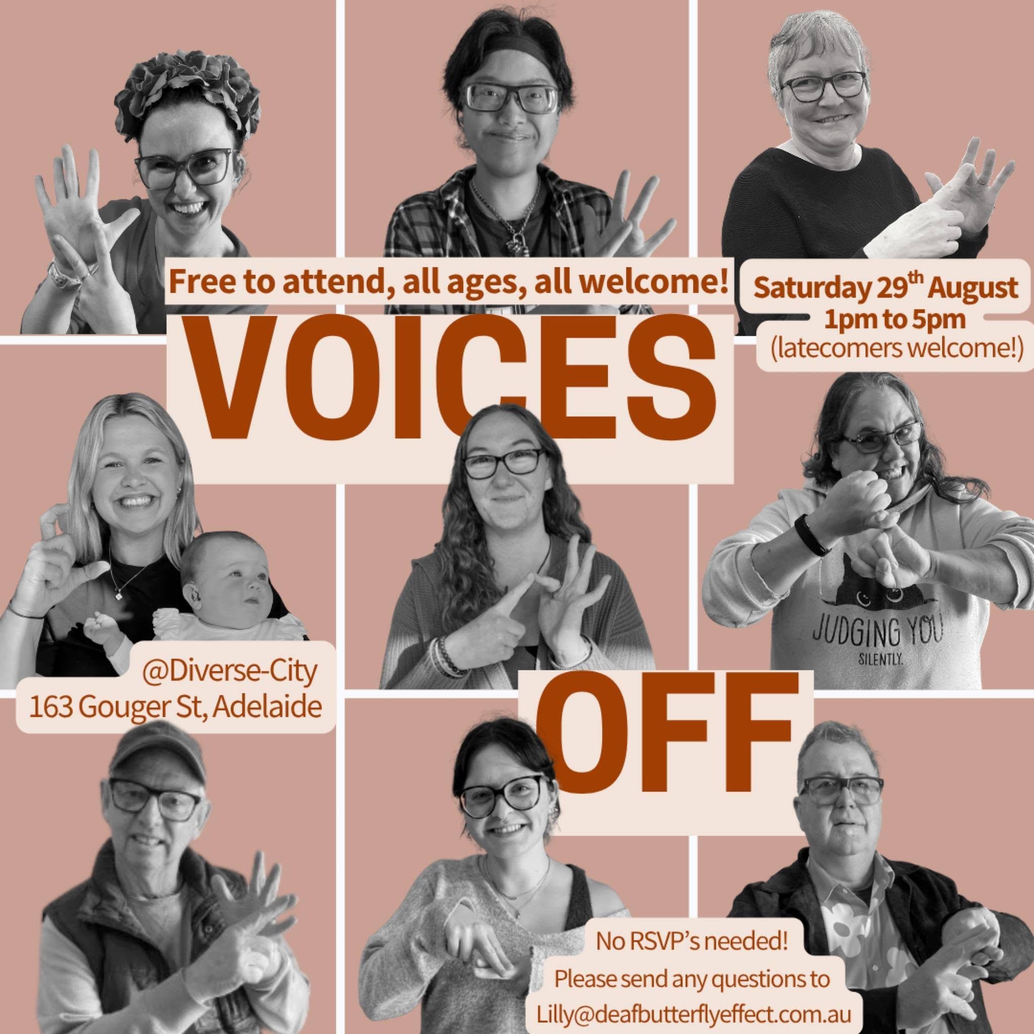 Voices Off - Social Catch up by Deaf Butterfly Effect