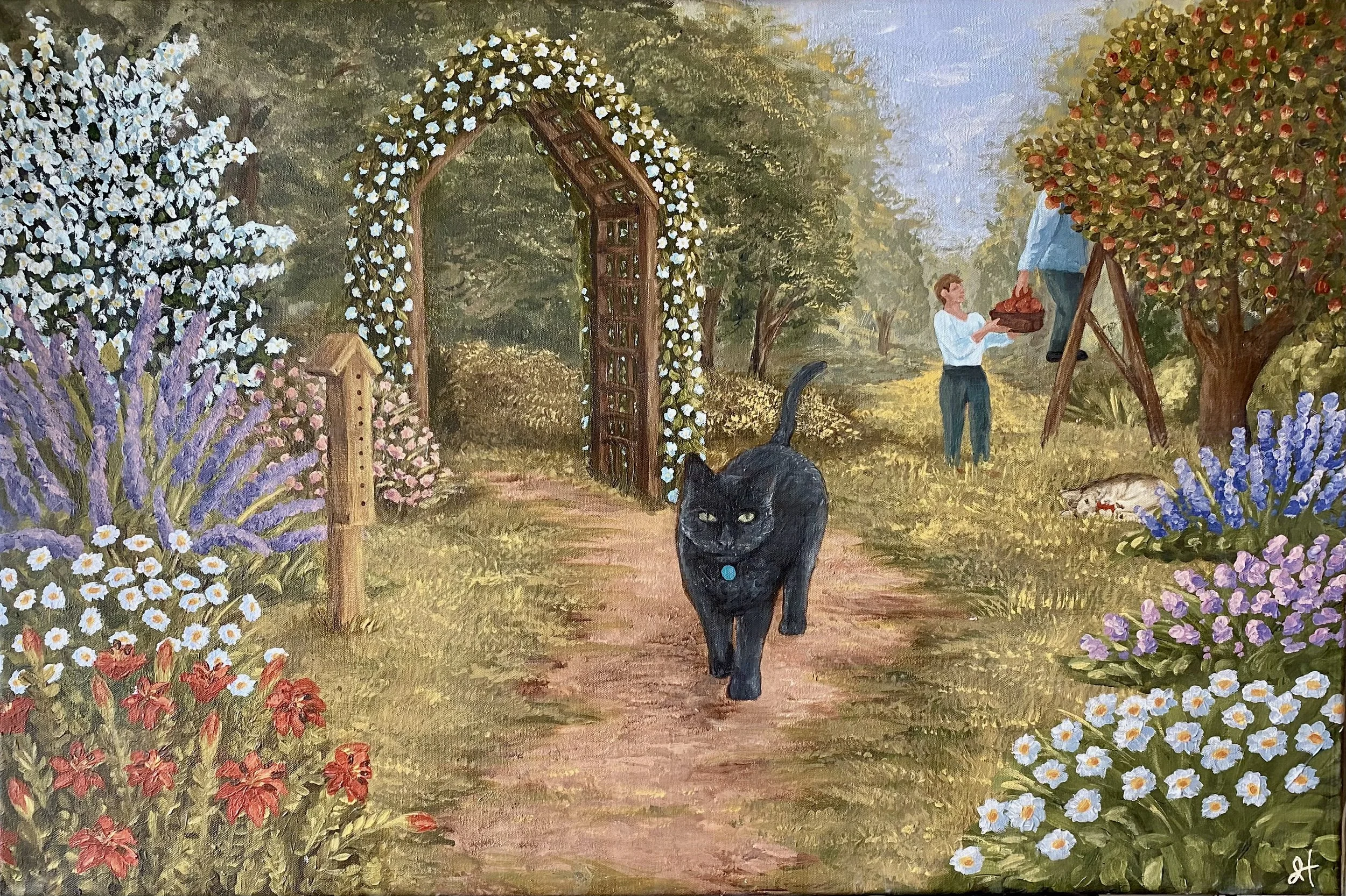 Garden Stroll | Acrylic on Canvas 