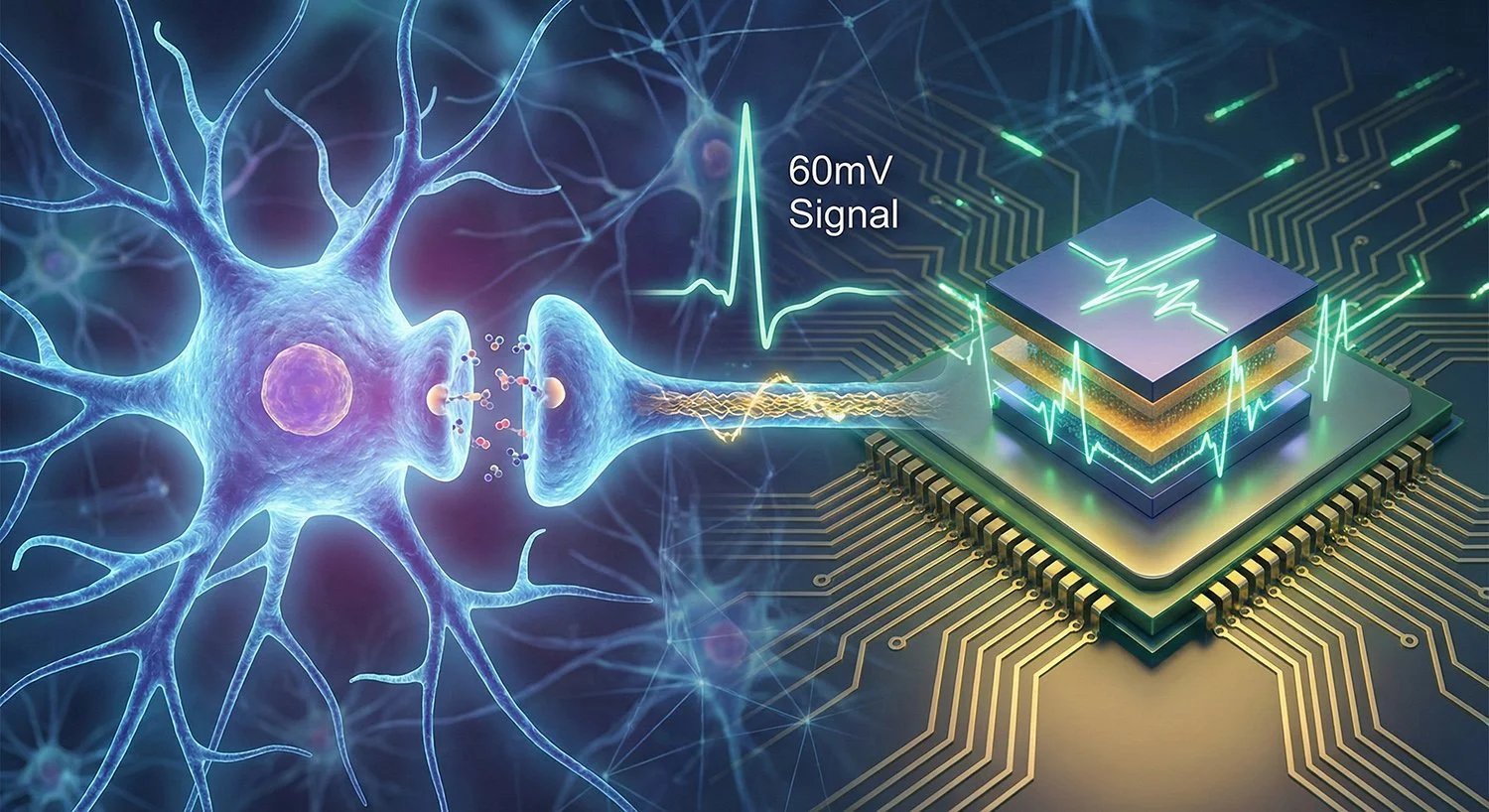 New Artificial Neurons Mimic Biology with 60mV Signals to Cut AI Power