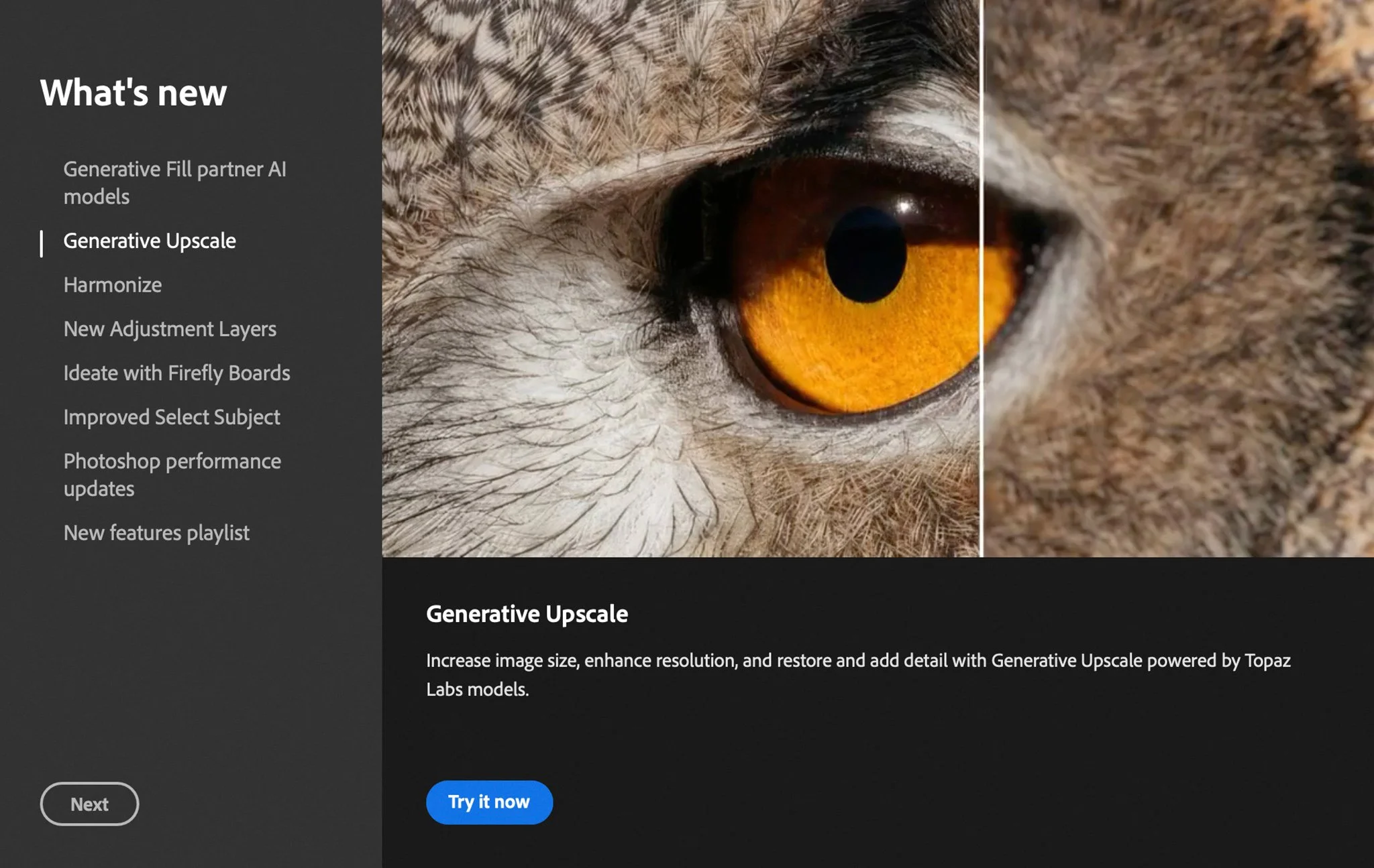 Photoshop 2026 Adds Topaz AI: 4x Upscale &amp; 56MP Support