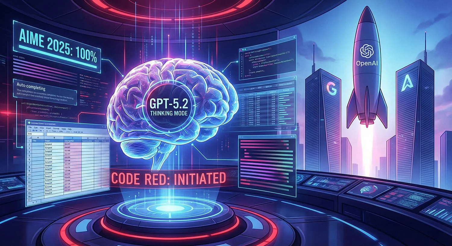 OpenAI Launches GPT-5.2: First Model to Hit 100% on AIME Math