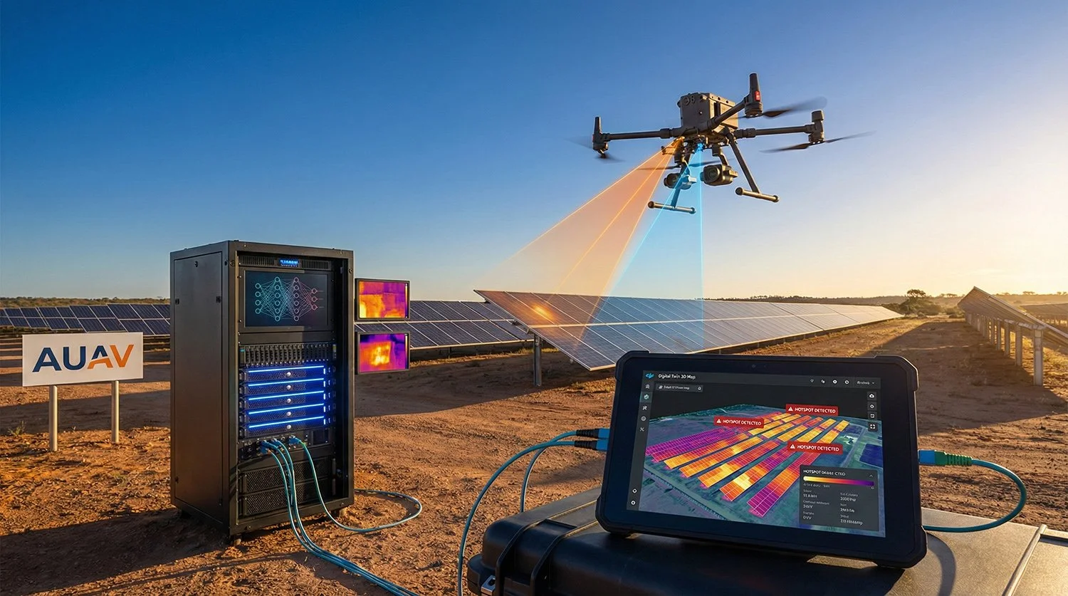 AUAV Outlines AI Driven Drone Inspections for Solar Farms, Using Thermal and Visual Data