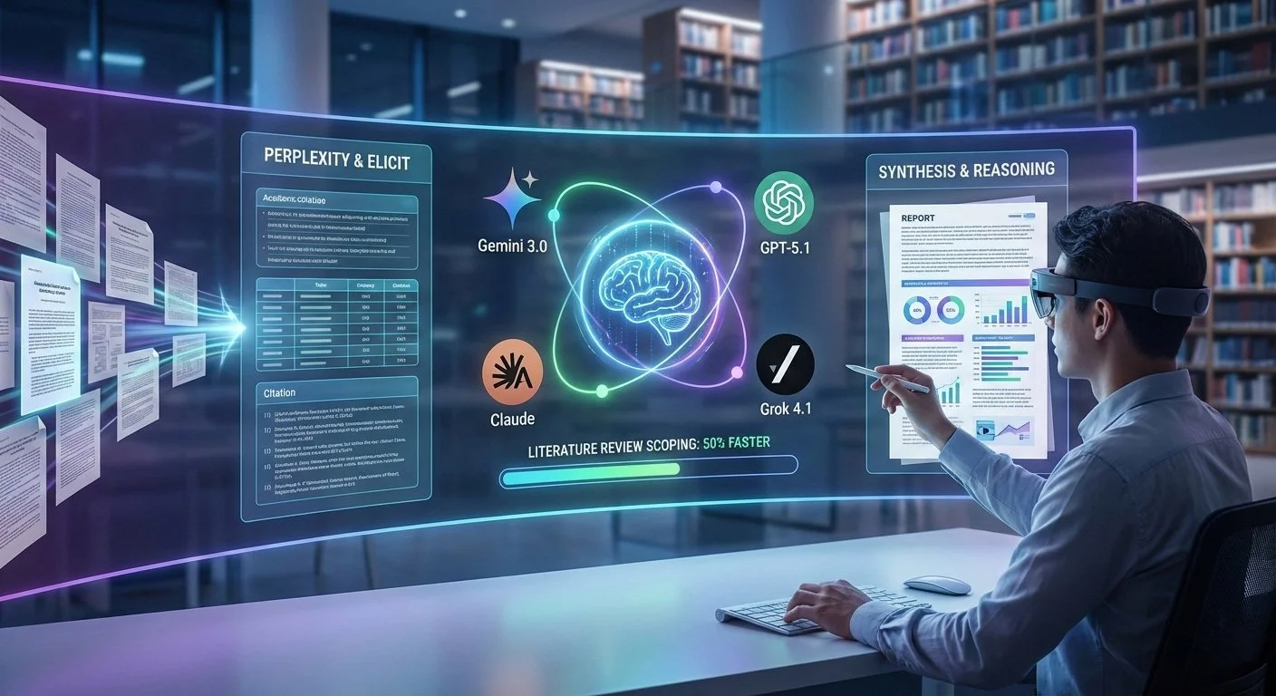 Gemini 3.0, GPT-5.1 &amp; Grok 4.1: New AI Tools Cut Research Time by 50%