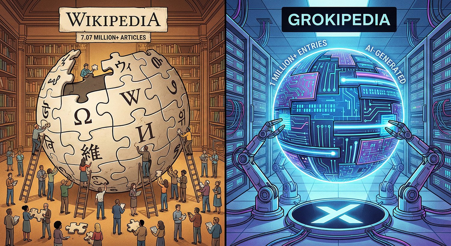 Grokipedia: Musk’s AI Encyclopedia Hits 1M+ Entries to Rival Wikipedia