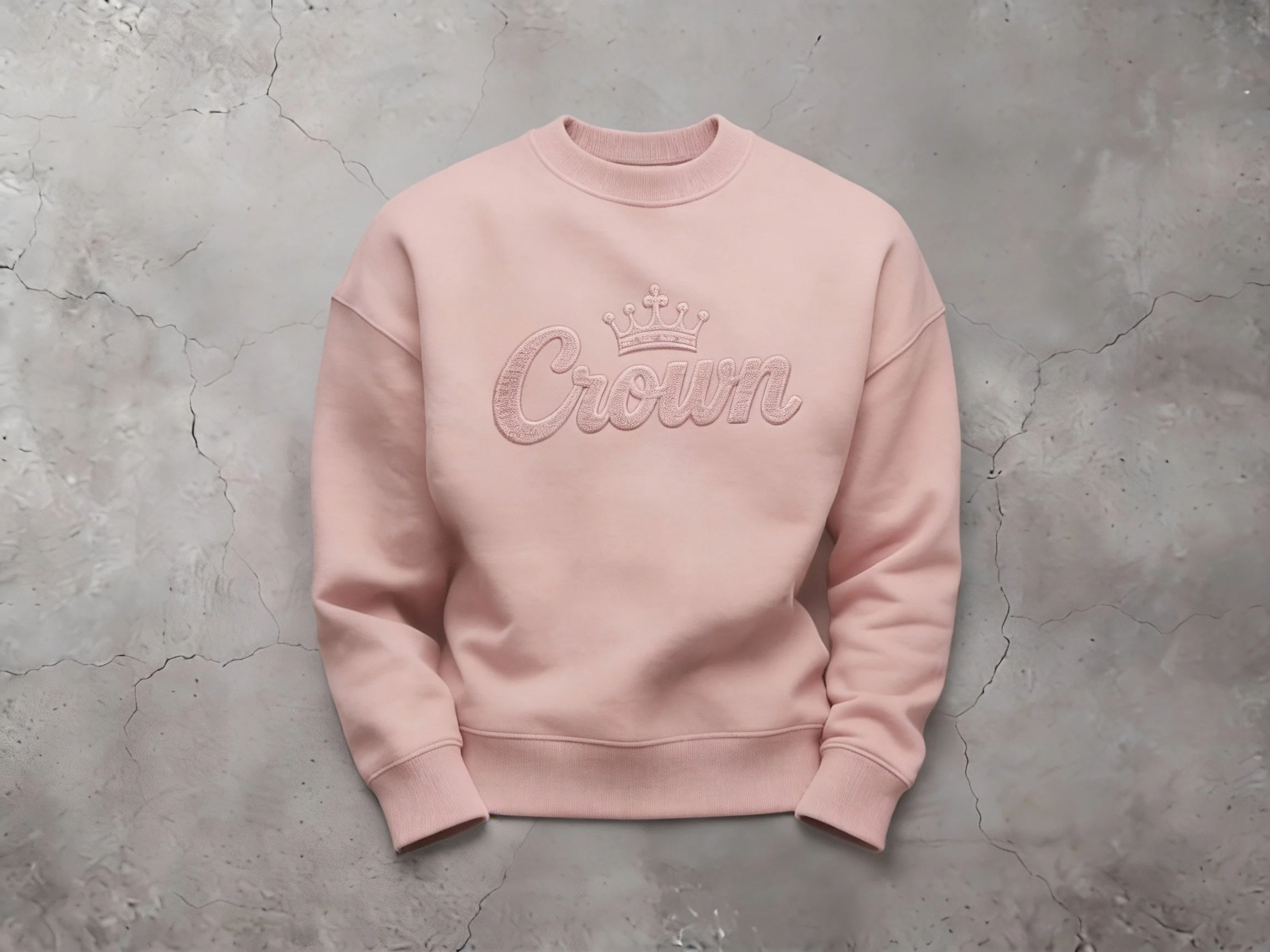 Crown Culture Essential Crewneck Sweater Seashell