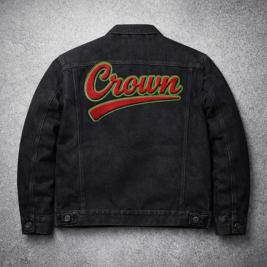Crown Culture Black Denim Jacket