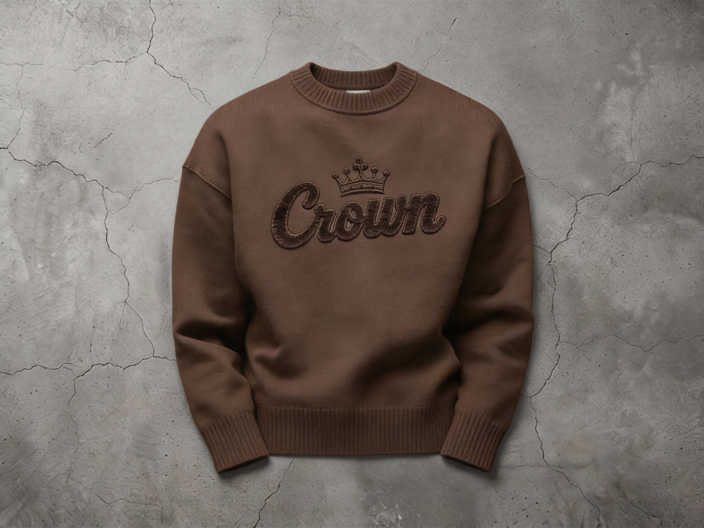 Crown Culture Essential Crewneck Sweater Mocha