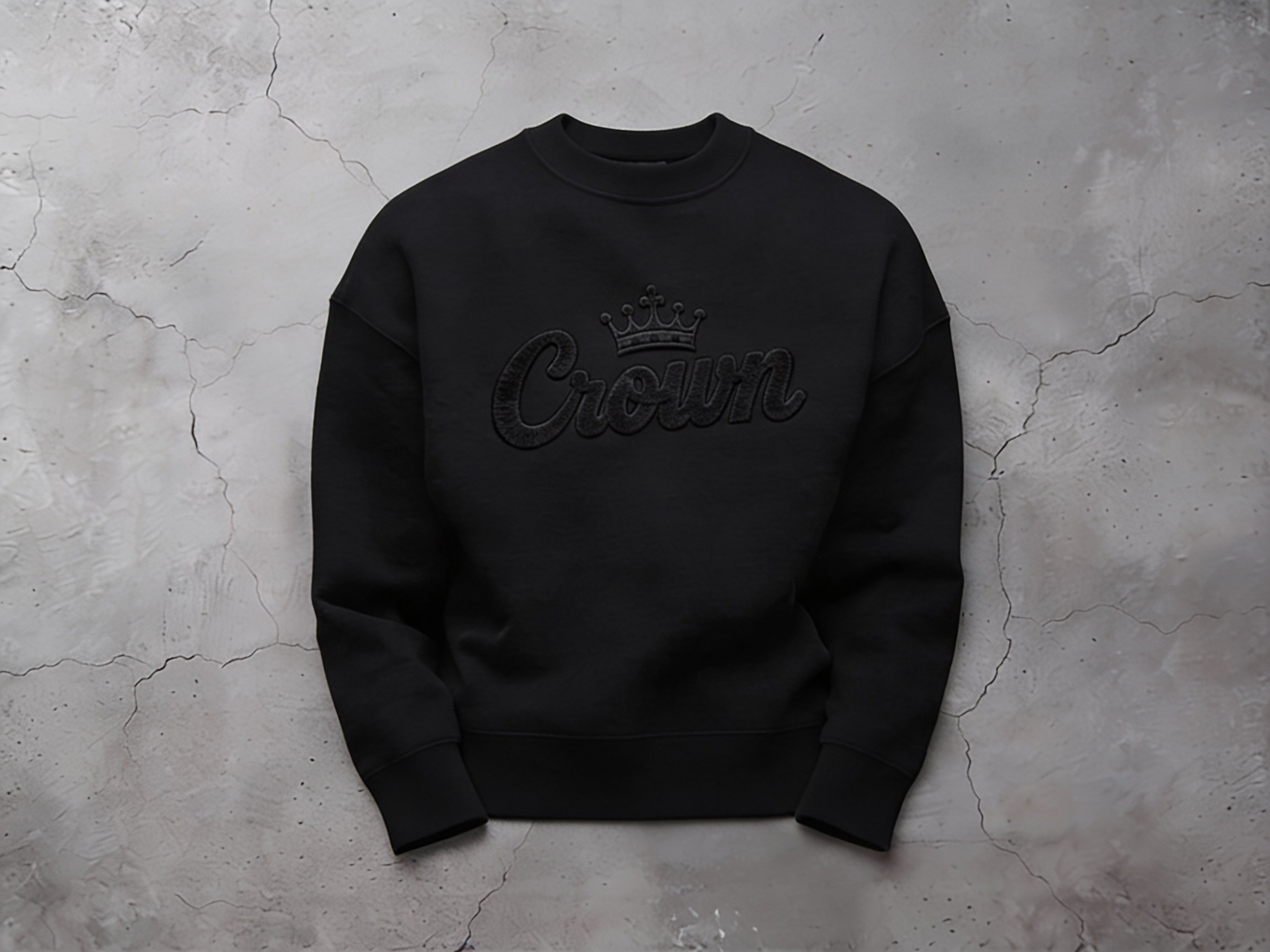 Crown Culture Essential Crewneck Sweater Jet