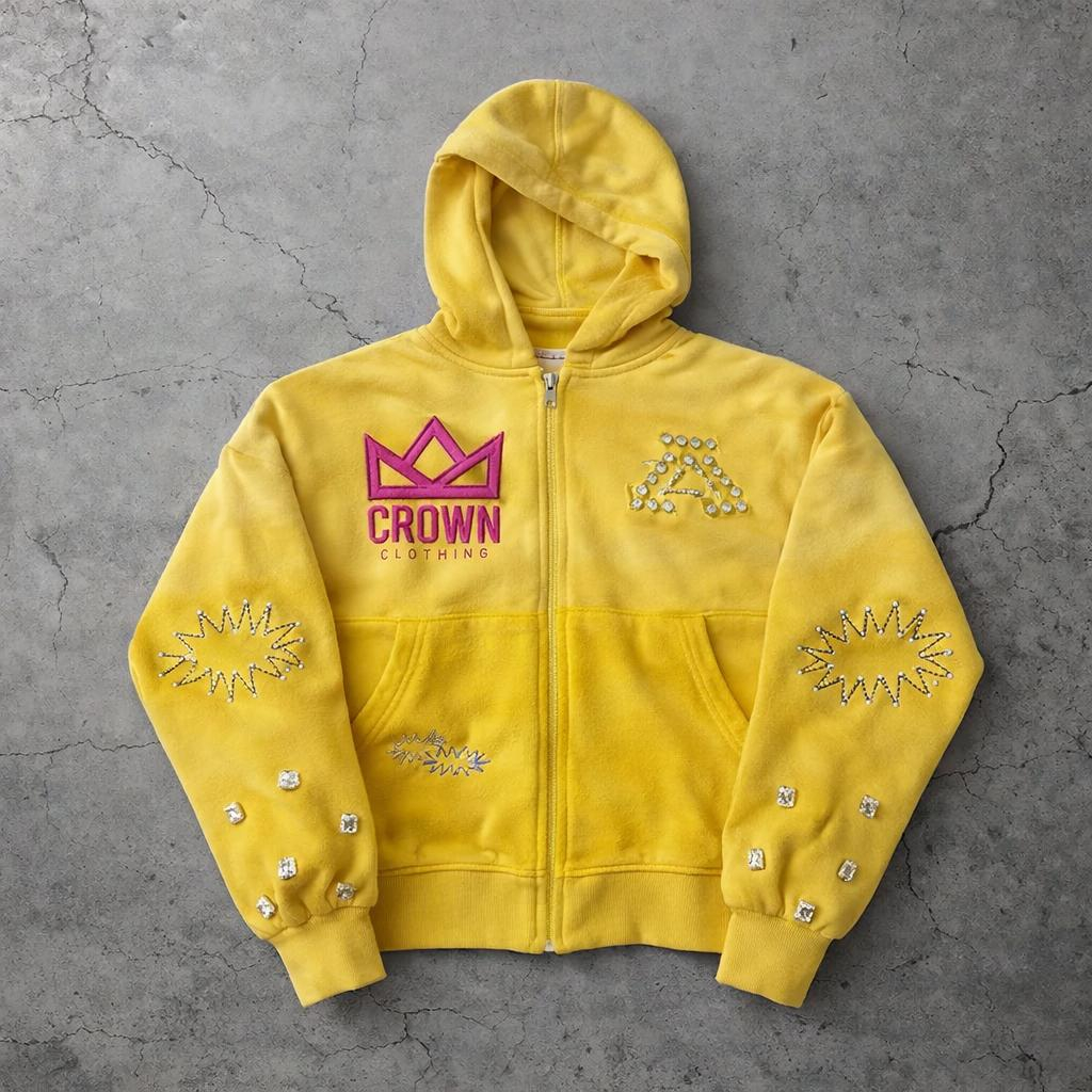 Crown Culture Premium Sun Diamonds Hoodie