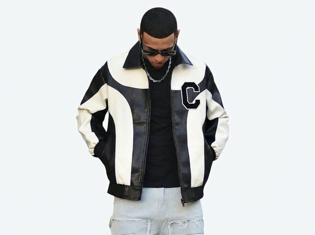 Block-C Two-Toned Vegan Leather Jacket 004.JPG