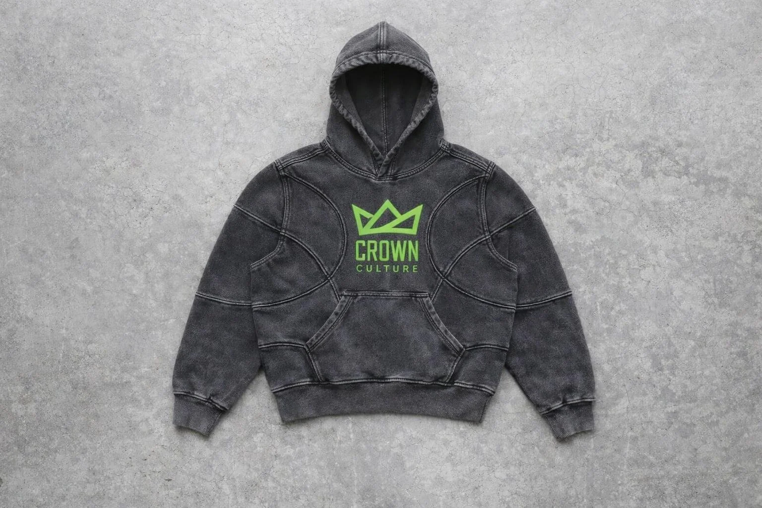 Crown Culture Space Cadet Acid Wash Hoodie