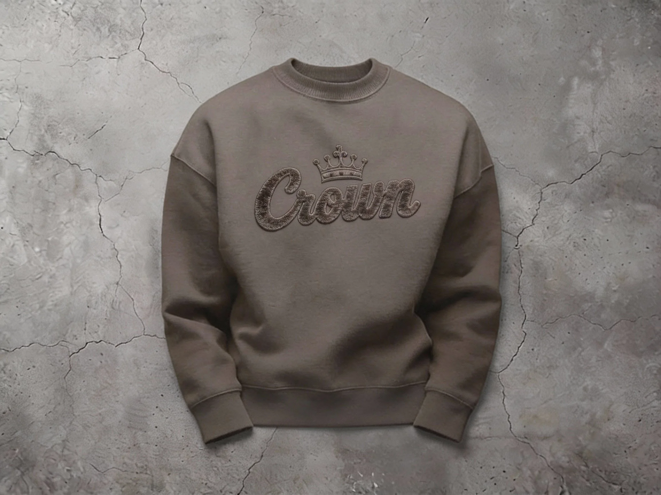 Crown Culture Essential Crewneck Sweater Mink
