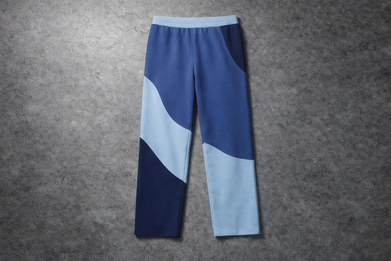 Crown Culture Swerve Blue Oversized Sweatpants