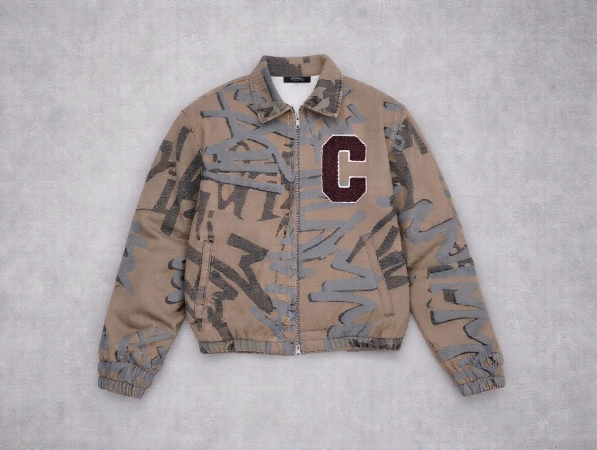 Crown Culture Gold Brush Block C Jacket