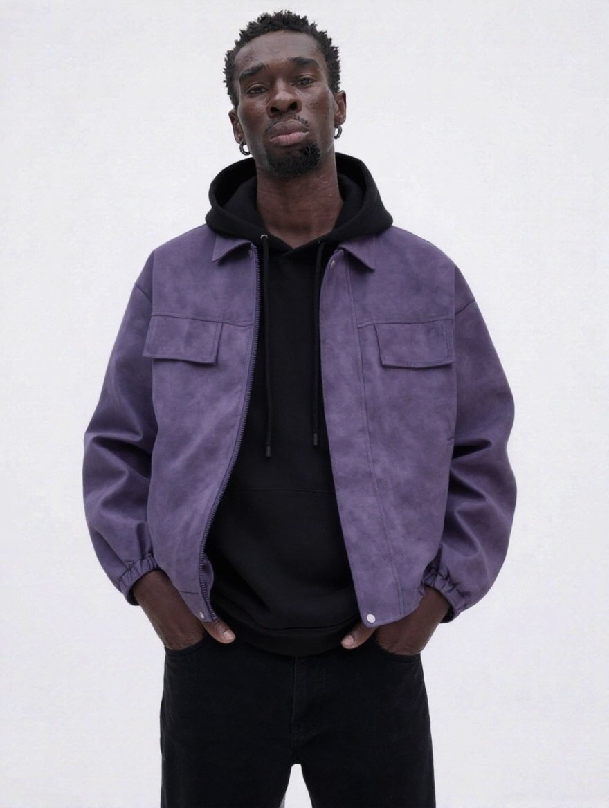 Crown Culture — Plum Purple PU Vegan Leather Jacket 013.JPG