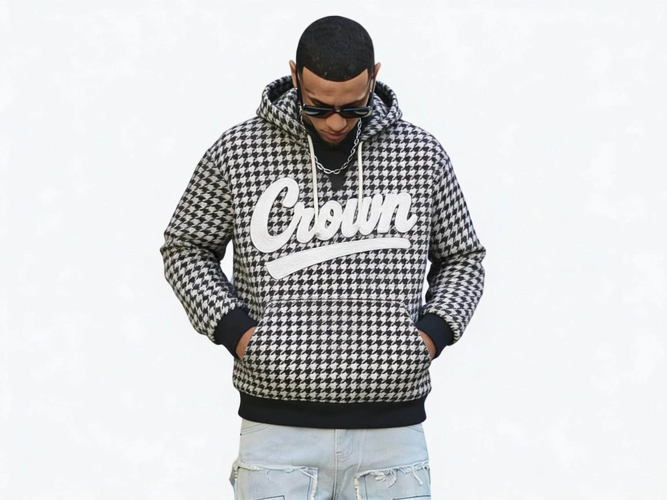 Crown Culture Houndstooth Hoodie 002.JPG